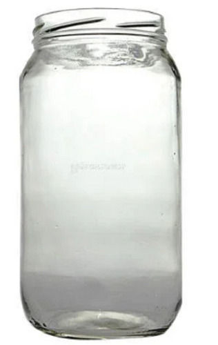 Transparent 22 Cm Tall 5 Mm Thickness Solid Structure Polished Finish Plain Round Glass Jar