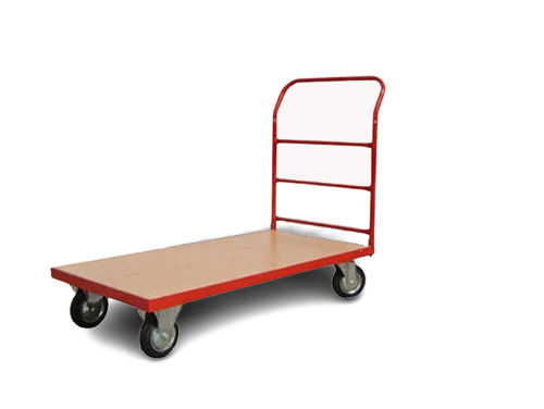 2x1 Feet Mild Steel Polish Finished Platform Trolley For Industrial Use