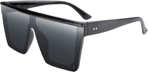 Black Light Weight Water Resistant Polycarbonate Flat Top Sunglasses For Men 