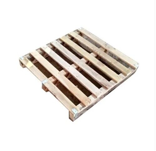 Brown Rectangular Foldable Solid Wooden Pallet For Industrial Use