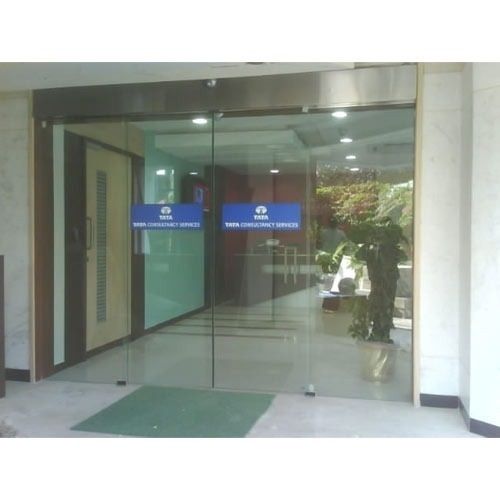 Reliable Transparent Rectangular Interior Glass Door For Office Use Size: 7X6 Foot