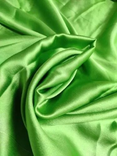 Smooth Plain Woven Luxurious Shiny Low Twist Yarn Polyester Satin Fabric