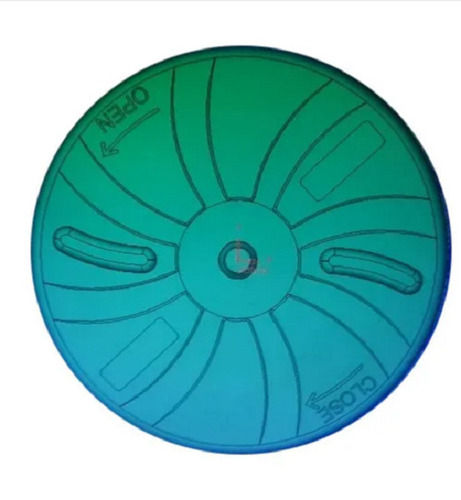 Blue  8 Inch Diameter Round Color Coated Plastic Lid 