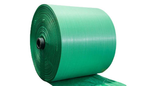 Green 0.9 Gram Per Cubic Meter Density 50X1.5 Meter Plain Polypropylene Woven Fabric