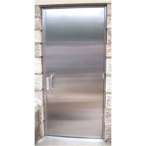 10.3 Mm Thick Polished Finished Galvanized Stainless Steel Door Application: Exterior