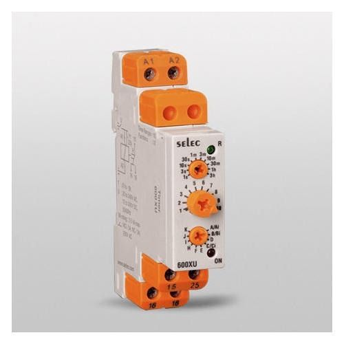 White And Orange 22.5 X 75 X 102 Millimeters 220 Volts Digital Function Timer 