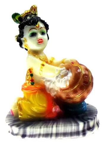 3.5 Inch Easy To Clean And Washable Polyresin Lord Krishna Statue