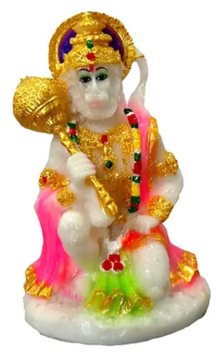 Light Weight 4 Inch Crack Resistance Polyresin Decorative Lord Hanuman Statue