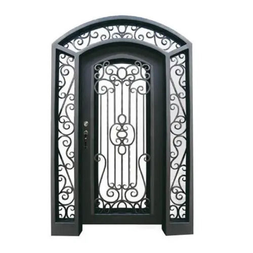 5.3 Mm Thick Rust Proof And Polished Finished Hinged Iron Entry Door Application: Interior