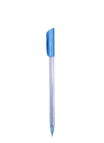 Sky Blue 6 Inches 15 Gram Leak Proof Round Plastic Ball Pen For Writing