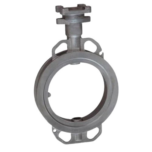 Silver 6x3.5x6 Inches 1450 Psi Pressure Anti Corrosive Cast Iron Butterfly Valve Castings