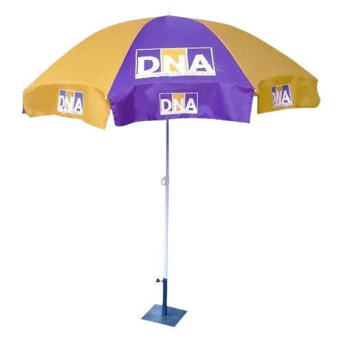 7 Foot Aluminium Pole Printed Polyester Promotional Umbrella For Advertising