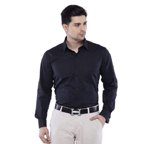 Classic Collar Full Sleeve And Plain Dyed Mens Formal Shirts Age Group: Adult