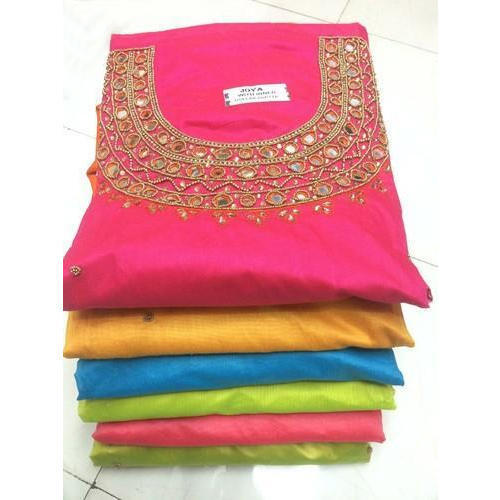 Ladies Multicolor Pure Cotton and Rayon Silk Dress Materials - 4-6 Meter  Size, Modern Embroidered and Printed Designs, Lightweight and Comfortable  at 590.00 INR in Ahmedabad | Dymmy Profile