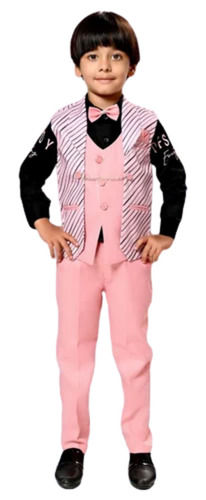 Party Wear Anti Wrinkle Cotton Suit For Boys Age Group: 3 To 6