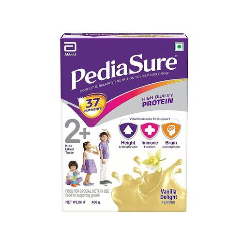 Pediasure Health And Nutrition ड्रिंक पाउडर बच्चों के विकास के लिए - 400 ग्राम (वेनिला)