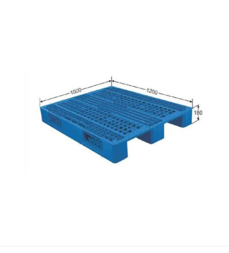 Blue 2-Way Entry Forklift Hand Lift Solid Box Hdpe Plastic Pallets