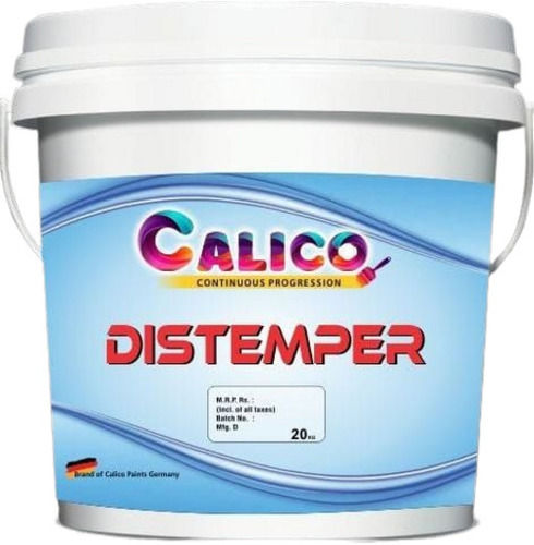 20 Liter 99% Pure Weather Resistant Smooth Finish Acrylic Distemper  Application: Wall Paint