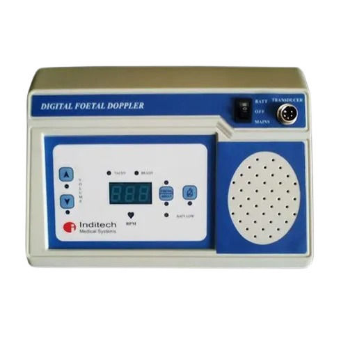 220 Volt 50 Hertz Portable Digital Fetal Doppler For Hospital Color Code: Blue And Gray