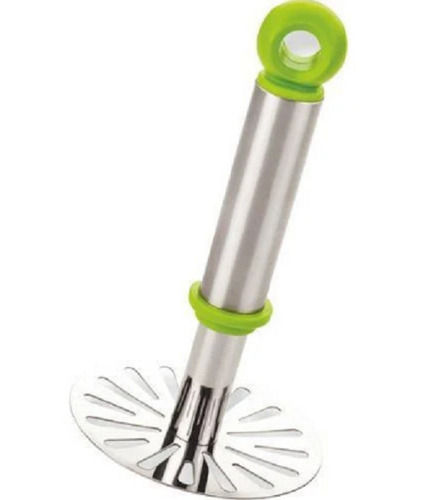 24 Cm Long Lightweight Round Stainless Steel And Plastic Potato Masher For Kitchen Height: 8  Centimeter (Cm)