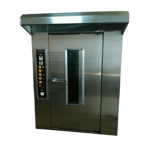 45 Kilograms Per Hour Stainless Steel Electric Automatic Rotary Rack Oven