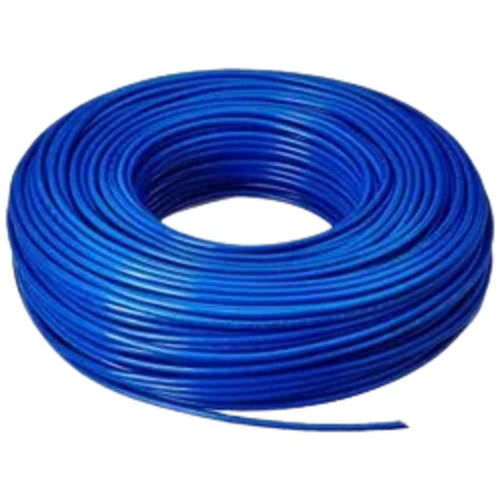 Blue 90 Meter Long 1.00 Sq Mm Pvc Insulated Coper Conductor Double Core Electrical Wire