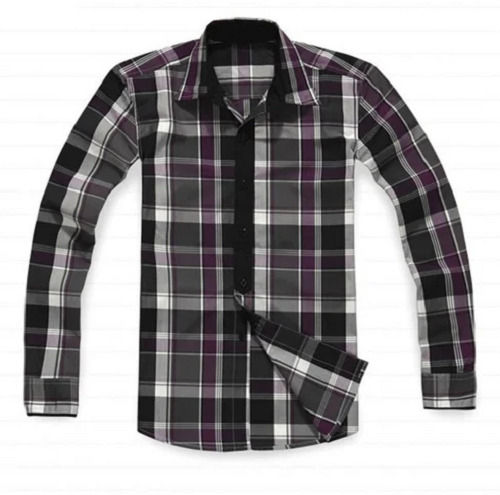 Casual Wear Regular Fit Full Sleeves Checked Cotton Mens Shirts Age Group: Above 18