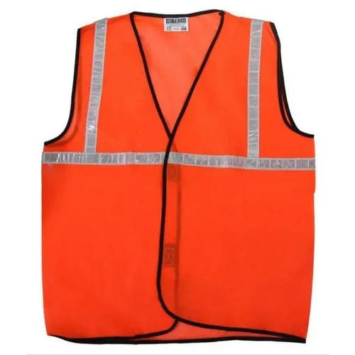 Comfortable Sleeveless V Neck Polyester Safety Jacket For Unisex