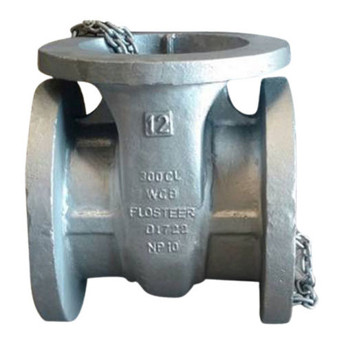 Silver Nickle Plated Finish Cast Iron Body Gate Valve Casting For Pipe Fittings 