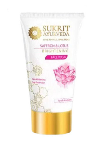 Smooth Texture Saffron And Lotus Brightening Ayurvedic Face Wash