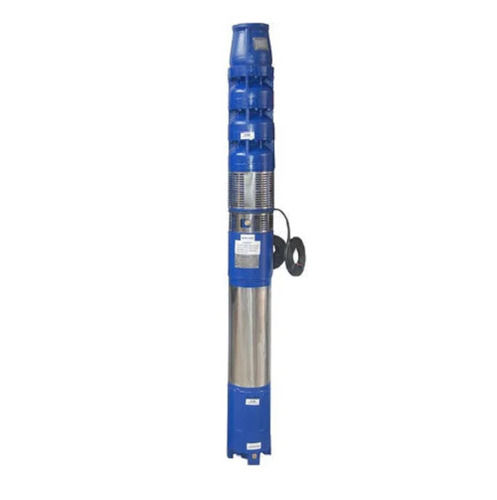 Silver And Blue Stainless Steel Electric Submersible Pump With Bottom Suction