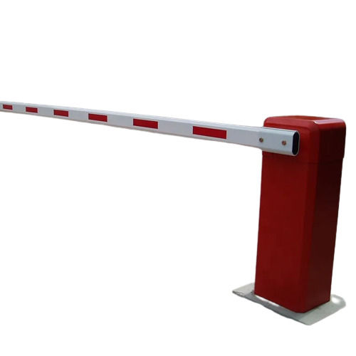 Red Waterproof Electrical Automatic Stainless Steel Boom Barrier 