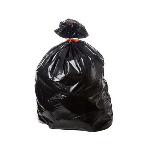 Black 10 Kilogram Capacity Plain Pp Plastic Disposable Garbage Bag