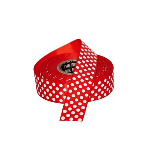 Red 20 Meter 2 Mm Thick One Sided Polyester Printed Ribbon