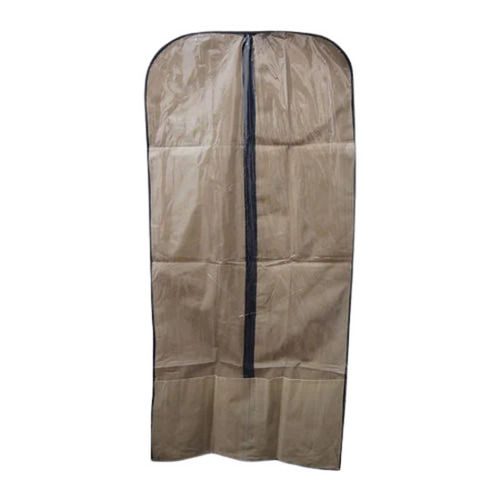 Brown And Black 23X35 Inches Zipper Closure Plain Poly Vinyl Chloride Plastic Coat Cover