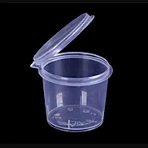 Transparent 25 Ml Capacity Disposable Plain Plastic Container With Lid