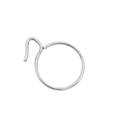 Silver 42 Mm Round Polished Stainless Steel Curtain Ring