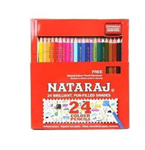 Wood 7 Inch Of Wooden Printed Natraj Color Pencils For Drawing