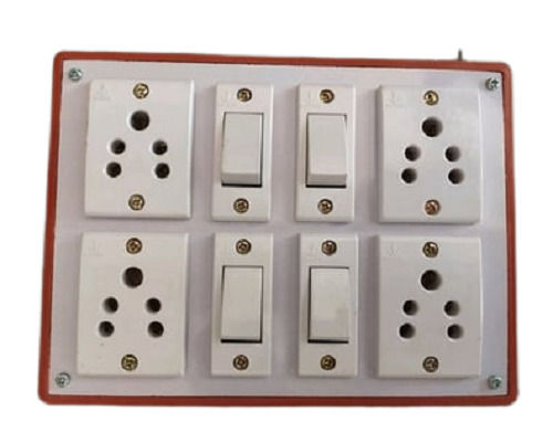 White 8X6 Inch Ip54 Protection Pvc 240 Volts Switch Board For Home And Industry