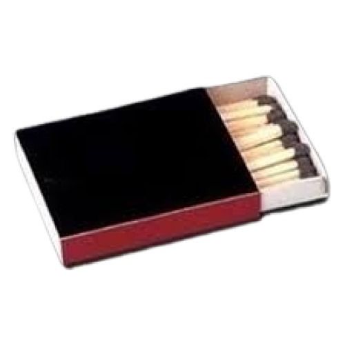 Black Wood Safety Match Box (100 Piece Box)