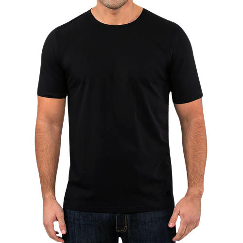 O Neck Comfortable And Skin Friendly Short Sleeves Plain Cotton T-Shirt