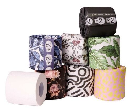 Silver Printed Tissue Papers Rolls For Home And Hotel Use