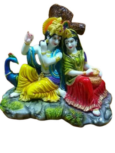 Washable Scratch Resistant And Decorative Handmade Marble Radha Krishna Statue