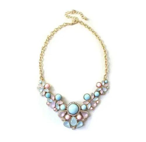 Skin Friendly And Modern Polished Finished Party Wear Acrylic Necklace Gender: Women