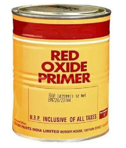 1 Liter High Gloss And Smooth Texture Red Oxide Acrylic Primer For Metal And Wood  Chemical Name: Titanium Dioxide