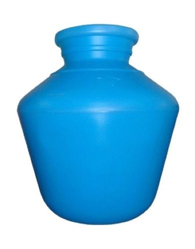 Blue 200 Gram Weight Round Shape Plain Soft Plastic Pot For Water Storage