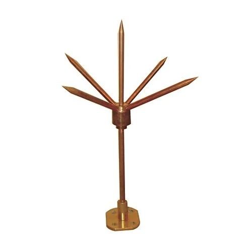 Reddish Brown 3.2 Foot Corrosion Resistance Ip65 Copper Lightning Arrester For Outdoor Use