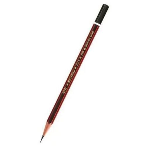 Black And Red 7 Inches Bonded Graphite Lead Extra Dark Hppl 621 Wooden Pencil