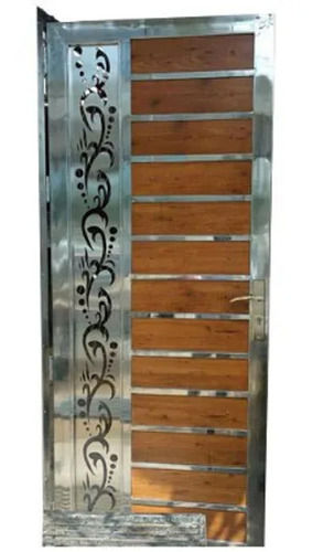 8 X 4 Feet Size Rectangular Polished Right Side Handle Stainless Steel Doors Application: Interior