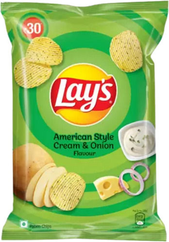 American Style Cream N Onion Flavor Crispy Tasty Fried Potato Chips